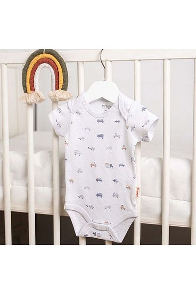 Tiffany Baby Jacquard Driver Theme Half Sleeve Baby Body 58008