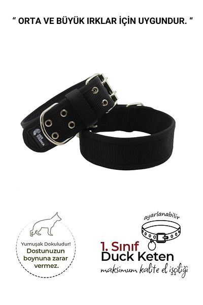 MgTasma Soft Textured Column Dog Collar, Dog Collar 5 Cm