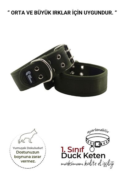 MgTasma Soft Textured Column Dog Collar, Dog Collar 5 Cm