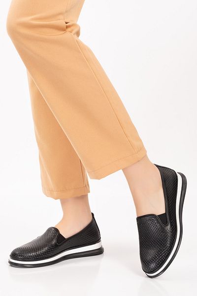 Gondol Pantofi de vară confortabili de zi cu zi din piele naturală yt.112 - Negru - 37