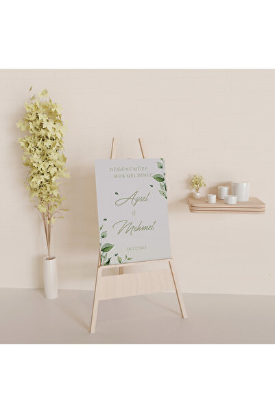 Partini Tasarlat Kişiye Özel Hoşgeldiniz Karşılama Panosu - (DÜĞÜN-NİKAH-NİŞA...