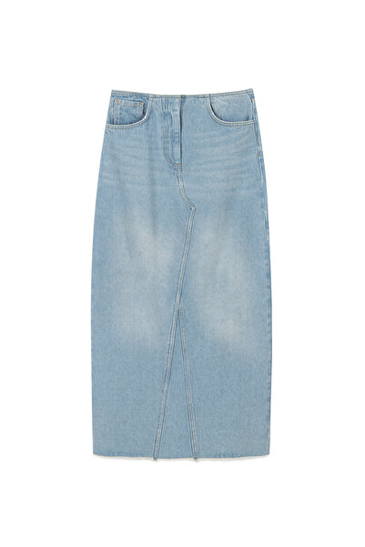İpekyol Women's Light Indigo Skirt