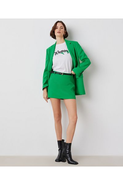 İpekyol Women's Green Skirt