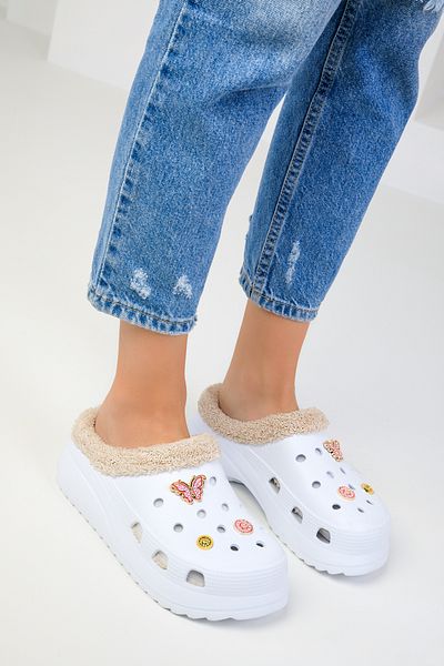 SOHO White Women's Slippers 18683