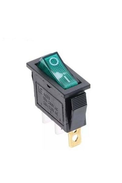 Toptan Bulurum Green Narrow Illuminated Switch Single