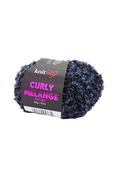 knitme Knit Me Curly Melange KCM55 Μπλε μελανζέ