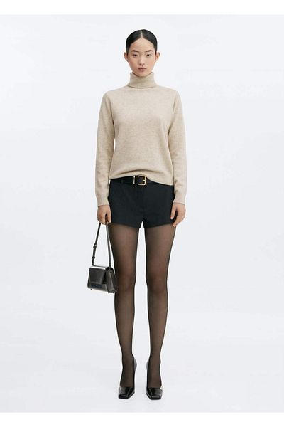 MANGO Woman 100% cashmere high-top sweater