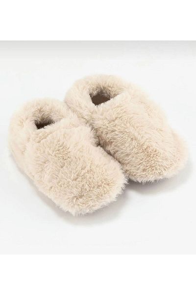 HOPFRÖG Furry Furry Off-White Fur Barefoot Booties
