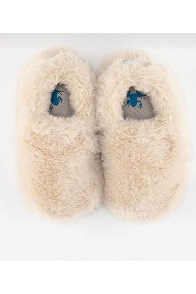 HOPFRÖG Furry Furry Off-White Fur Barefoot Booties