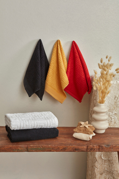 Karaca Home Set de prosoape Playful Mix, 100% bumbac, 5 piese