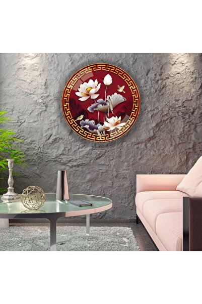 EMYA HOME Tablou de sticlă cu flori