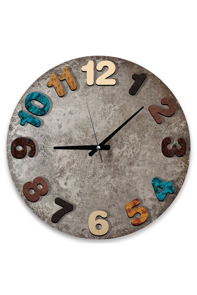 EMYA HOME Ceas colorat din sticlă groasă - 40 cm