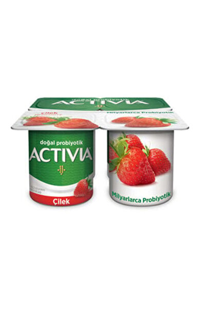 Activia Doğal Probiyotik Çilekli Yoğurt 4x10 G ( 1 Adet )
