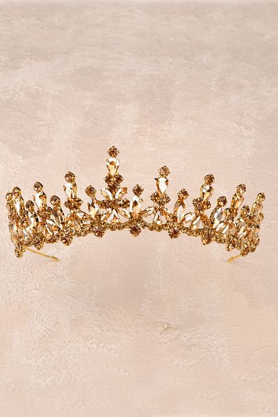 Hayalperest boncuk Coroana de mireasa cu piatra Shiny Shuttle Coroana costumului pentru Henna Night Honey