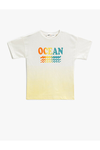 Koton Bavlněné tričko s krátkým rukávem s potiskem