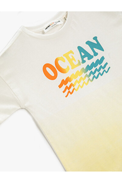 Koton Bavlněné tričko s krátkým rukávem s potiskem