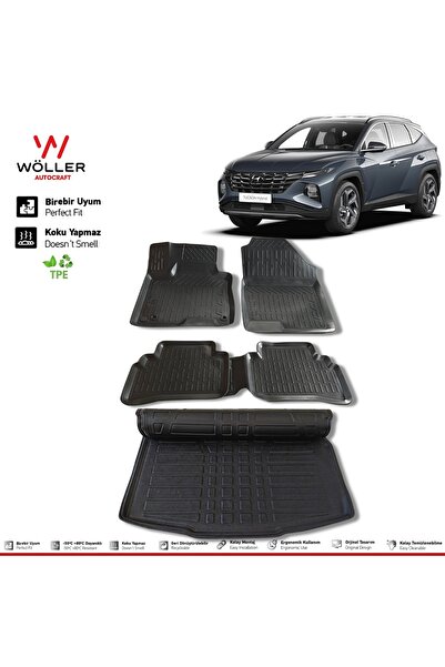 wöller Hyundai Tucson Paspas Bagaj Havuzu Set 2021 Sonrası 3d Ultraflex Set