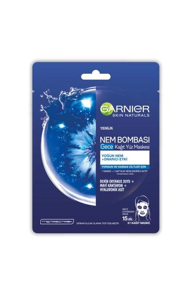 Garnier Kağıt Yüz Maskesi Nem Bombası Gece 28 gr