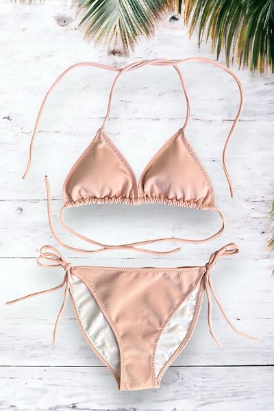 Nilmay mayo Set de bikini pentru femei Triangle String