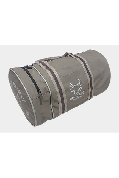 ATHLETIC Sports Bag Cylinder Sports Bag Sports Bag with Strap Pocket Linder τεχνητό δέρμα