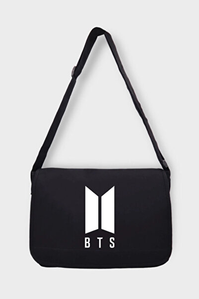 DEEFWEAR Geantă neagră cu logo BTS - Chouze