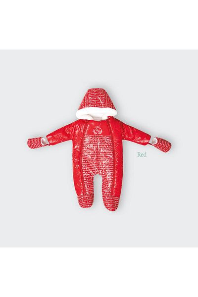Babyhola Cosmonaut Baby Kids Snow Jumpsuit with Astronaut Booties and Gloves 14079