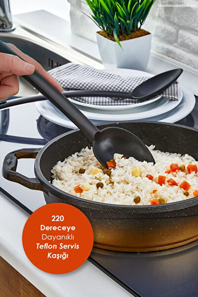 Orvila Fireproof Non-Stick High Heat Resistant Teflon Serving Spoon - Rice Ladle