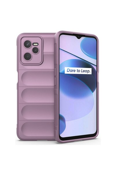 AKSEFİZZ حافظة Realme C35 متوافقة مع عدم وجود بصمات الأصابع، سطح غير لامع غير...