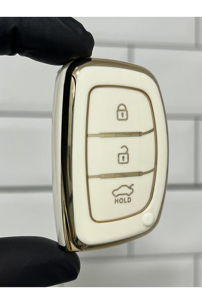 BARKAS ELEKTRONİK Hyundai Tucson Ioniq Elantra i10 i20 i30 iX35 Smart Nano Key Case White