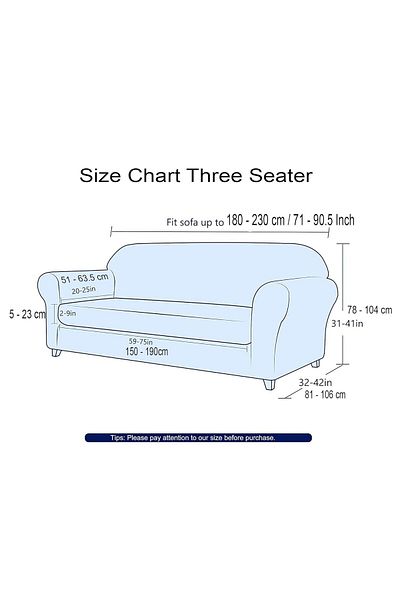 KIROREN Bürümcük Seat, Sofa, Sofa Bed Cover, Elastic Seat Cover 3311 Set