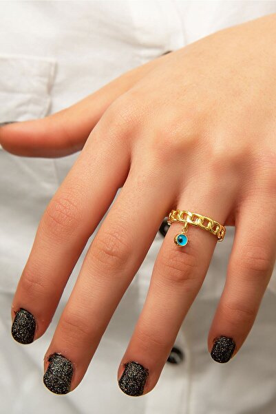 Sinsirella 925 Ayar Nazar Boncuklu Gümüş Yüzük