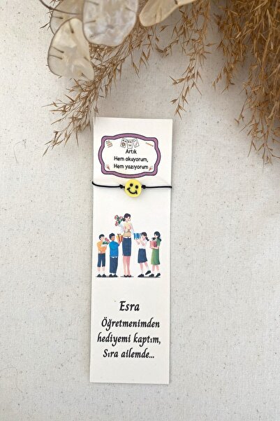 Emtory Home 30 Adet Kişiye Özel Kartlı Karne Hediyesi Emoji Bileklik - Sömest...