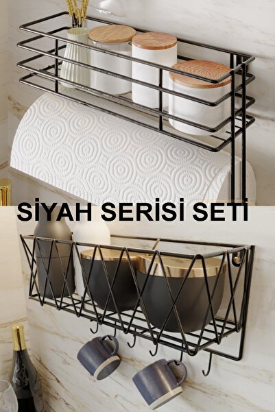 boz concept home Mutfak Rafı Lüks Baharatlık Kağıt Havlu Mutfak Sepet Raf Dekoratif Baharatlık Düzenleyici Sepet