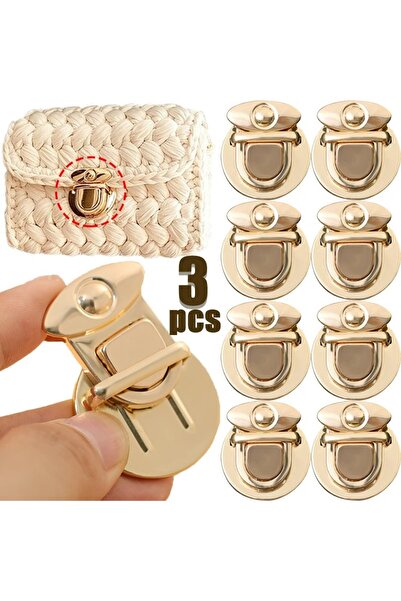 DAYBAG Çanta Aksesuar Kilit 3 Adet Gold Renk