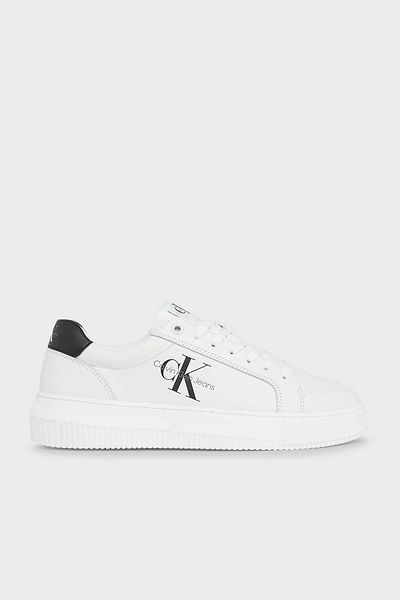 Calvin Klein Dámské logo značky Šněrování Neklouzavá podrážka Běžné Bílé2 Tenisky YW0YW00823-0LB