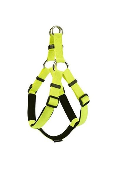 Glipet Soft Textured Neon Yellow Dog Collar Set - L 2cm