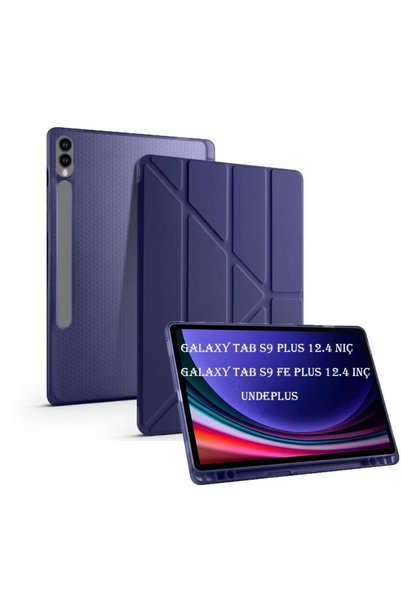 UnDePlus Samsung Galaxy Tab S9 Plus X810 X816 X818 Uyumlu Kılıf Kalem Bölmeli...