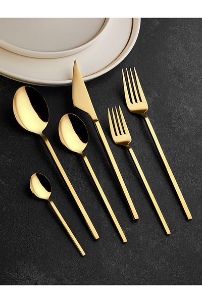 MEA CONCEPT Mea Gold 36 Piece Fork Spoon Knife Set