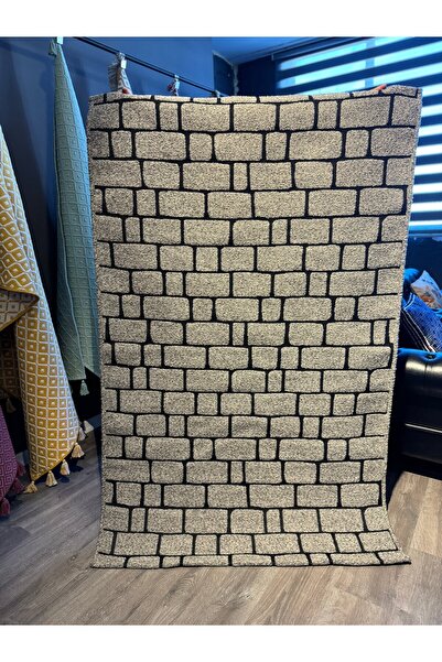 Rugs Modern Halı Stone Koleksiyonu Gri Taş Görünümlü Modern Makina Dokuma Halı