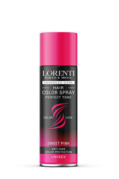 LORENTİ Geçici Renkli Saç Spreyi - Pembe 150 ml Mech