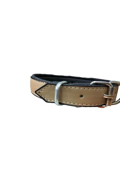 Glipet طوق بني مدعم بالجلد 4x65 سم