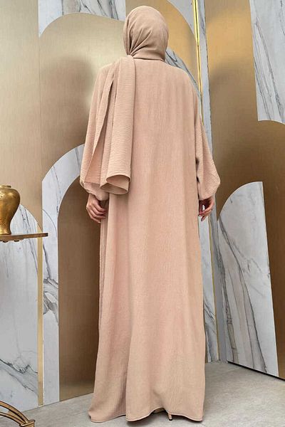Bym Fashion Prayer Dress with Shawl 3857 Stone