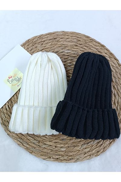 ESES BEBE Unisex 2-Piece Knitwear Beret Set