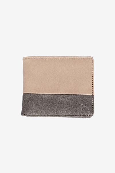 AC&Co / Altınyıldız Classics Men's Mink-Anthracite Wallet with Gift Box and Card Compartment