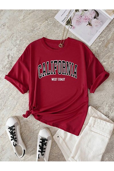 MOONBULL Μπλουζάκι Unisex Oversize California West Coast με στάμπα