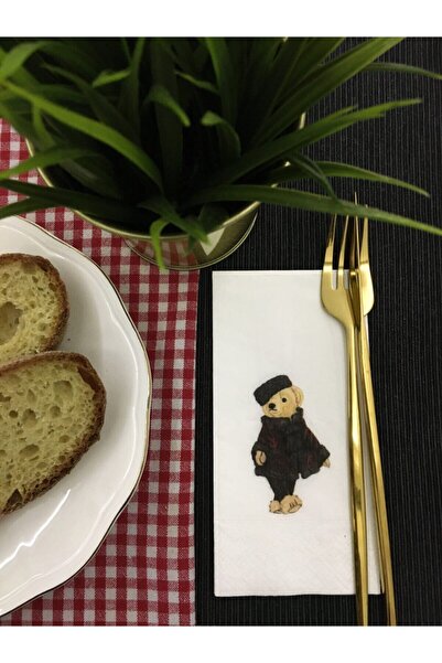 busrasdesign منديل عرض تيدي بير مع بانشو 16 قطعة