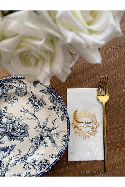 busrasdesign منديل عرض طاولة الإيفار 16 قطعة