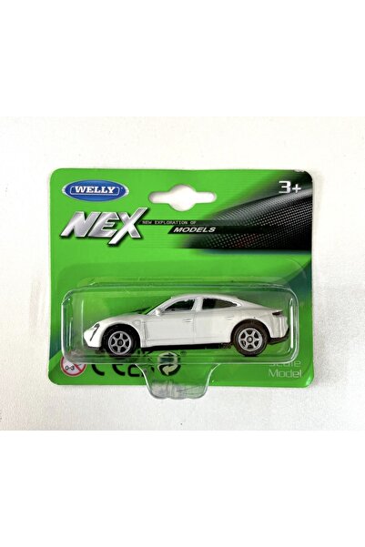 WELLY Porsche Taycan Turbo S 1/64 Ölçek Welly Diecast Metal Model Araba Oyuncak Araba
