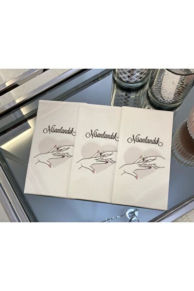 busrasdesign منديل الخطوبة الدائري المكون من 16 قطعة