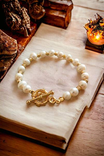 MinimalistTasarım Gerçek Inci Bileklik, Inci Bileklik, Kadın Inci Bileklik, Barok Inci Bileklik, Hakiki Inci Bileklik